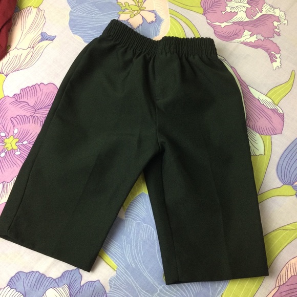 Like New TFW Baby Boy Suit 4 Pz Black  & Burgundy - Picture 5 of 8